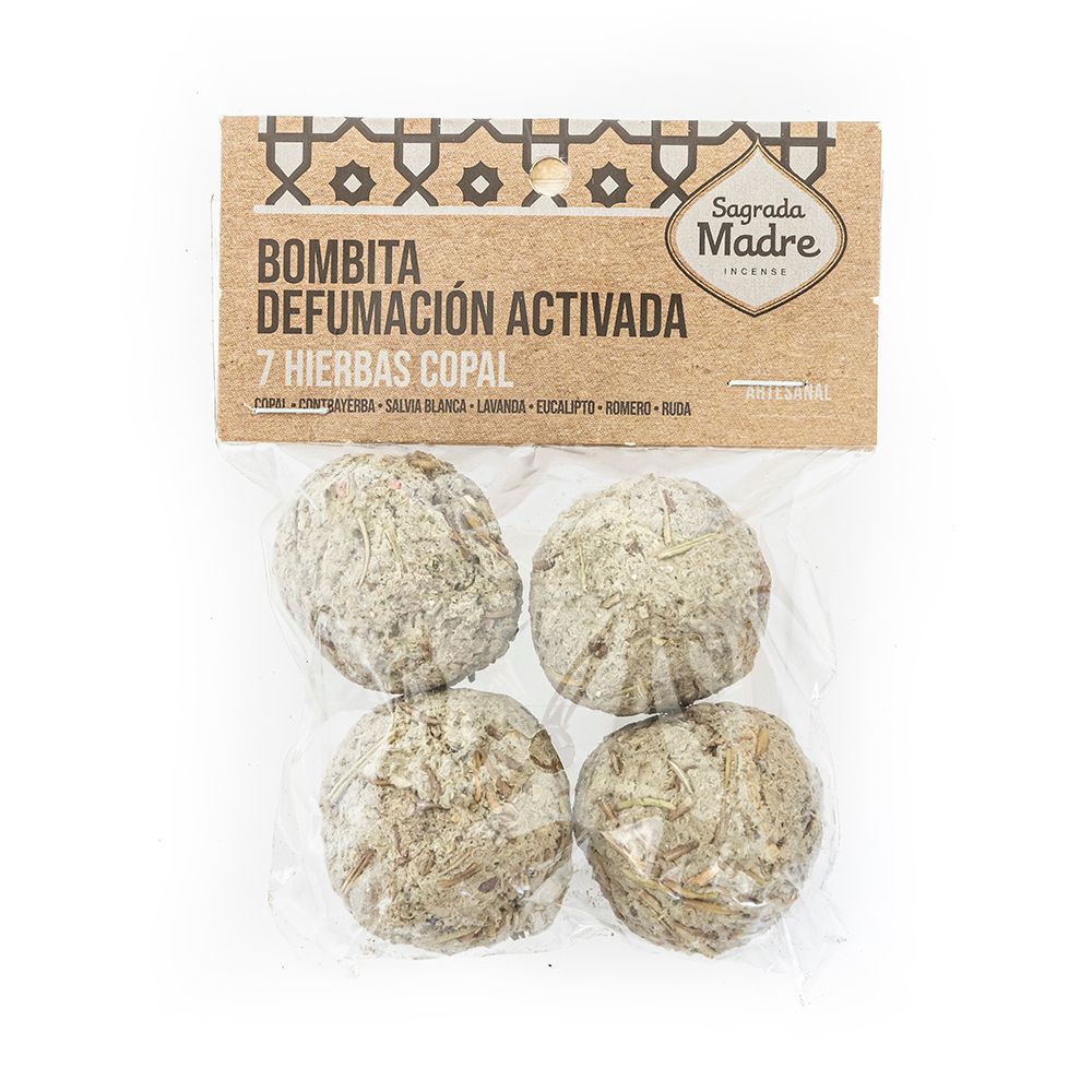 Sagrada Madre Pack Small Bomb X4 Defumation 7 Herbs & Copal