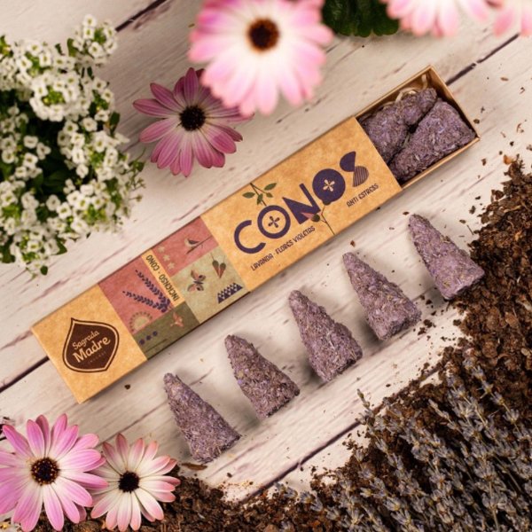 Sagrada Madre Cones Lavender & Violets Flowers