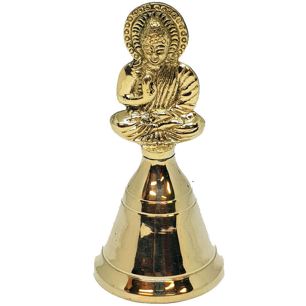 Buddha Brass Altar Bell - 5.5cm x 11cm