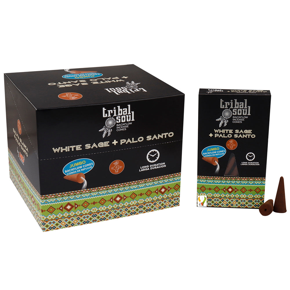 Tribal Soul Incense White Sage & Palo Santo Backflow Cones