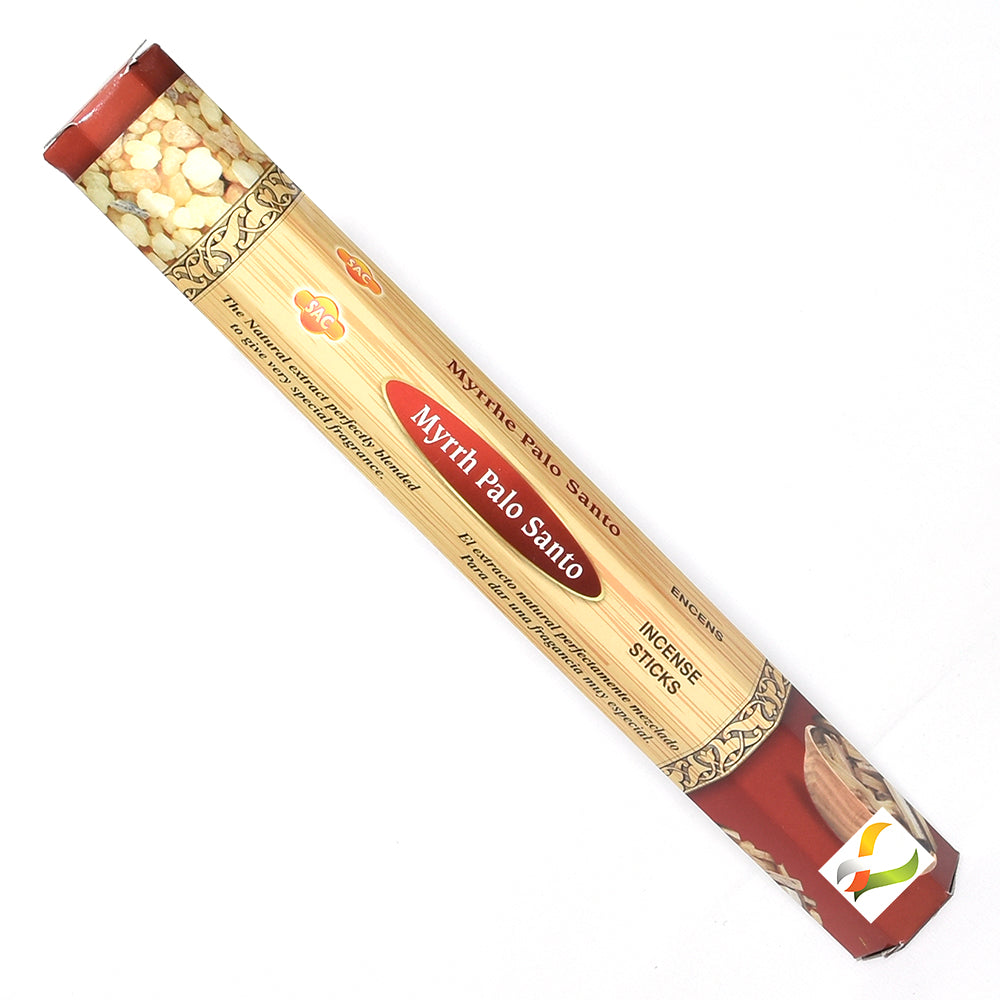 SAC Incense Myrrh Palo Santo Hexa