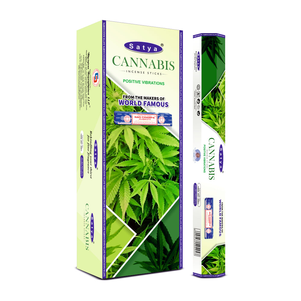 Satya Incense Cannabis Hexa - 20 Sticks