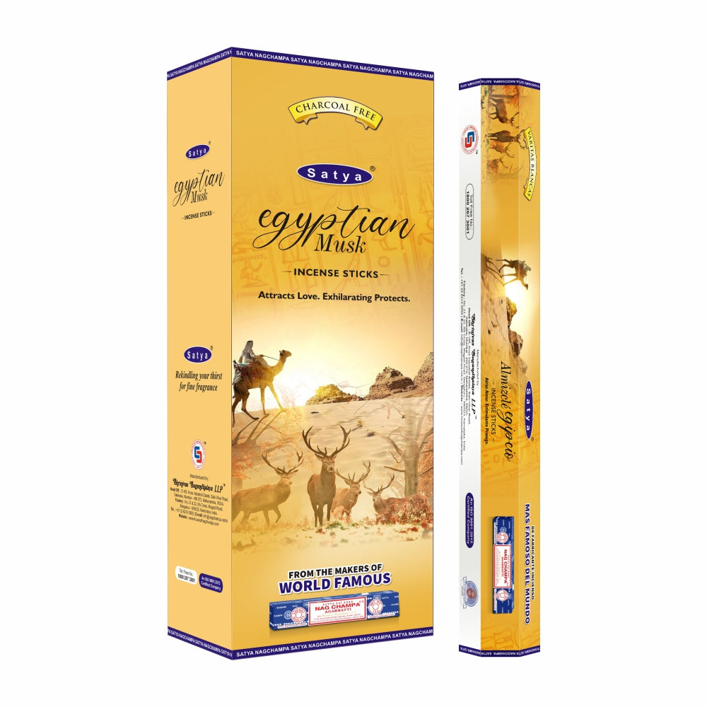 Satya Incense Egyptian Musk Hexa - 20 Sticks
