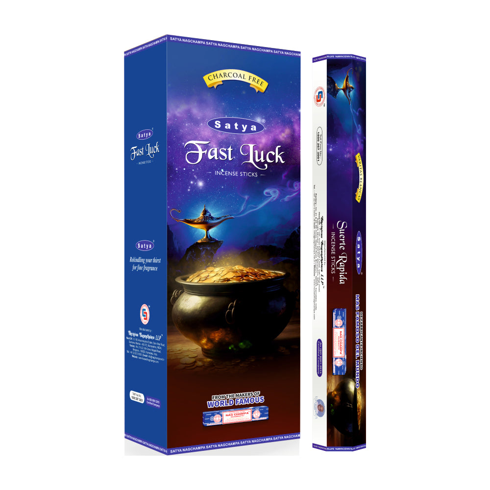Satya Incense Fast Luck Hexa - 20 Sticks