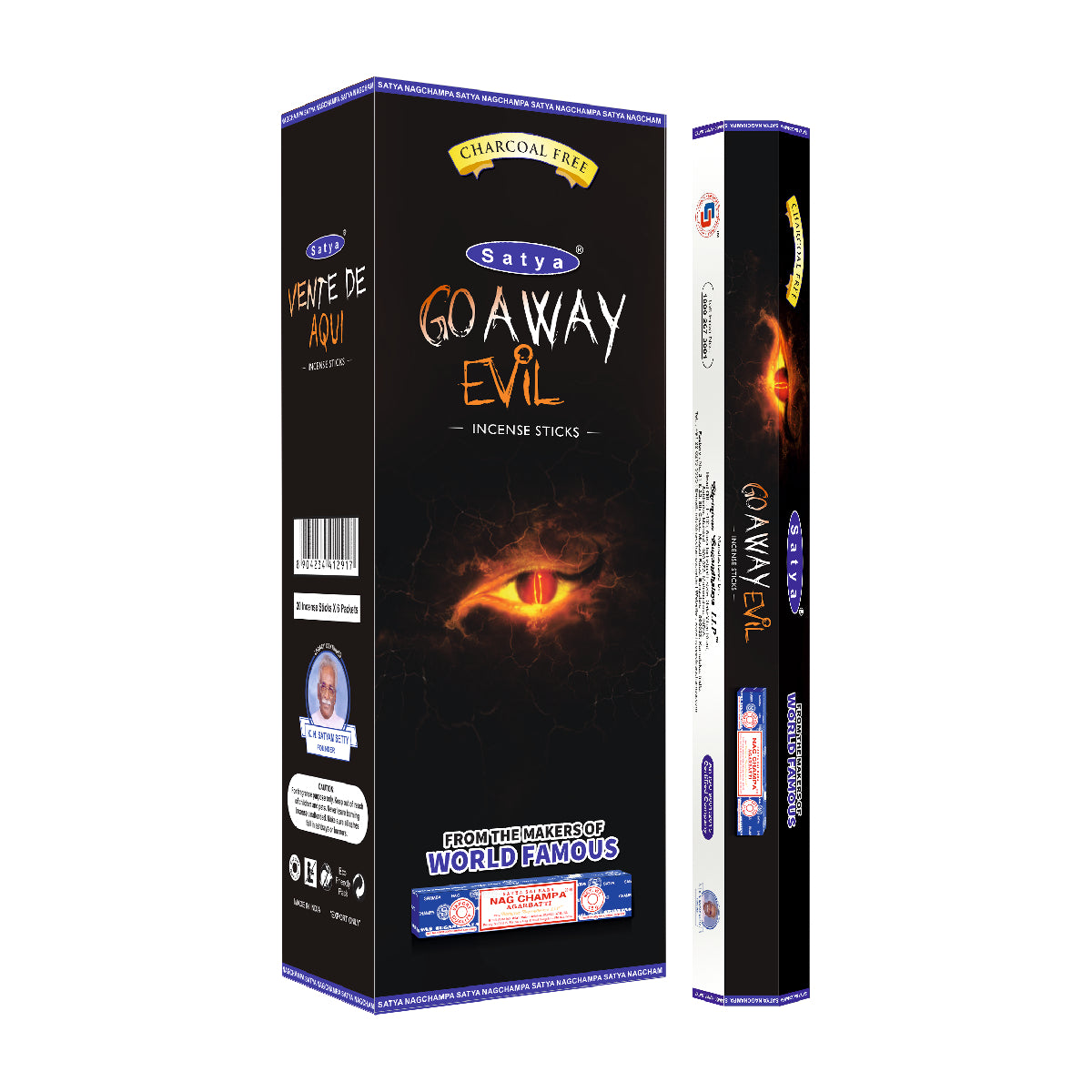 Satya Incense Go Away Evil Hexa - 20 Sticks