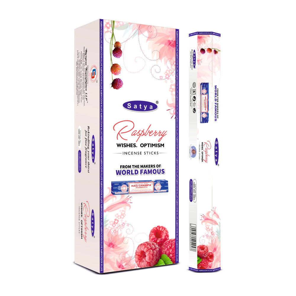 Satya Incense Raspberry Hexa - 20 Sticks