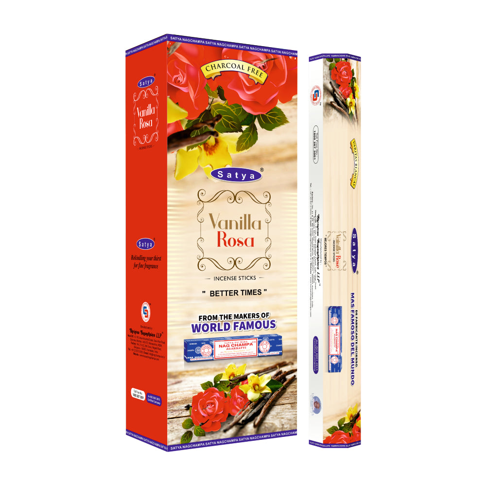 Satya Incense Vanilla Rose Hexa - 20 Sticks