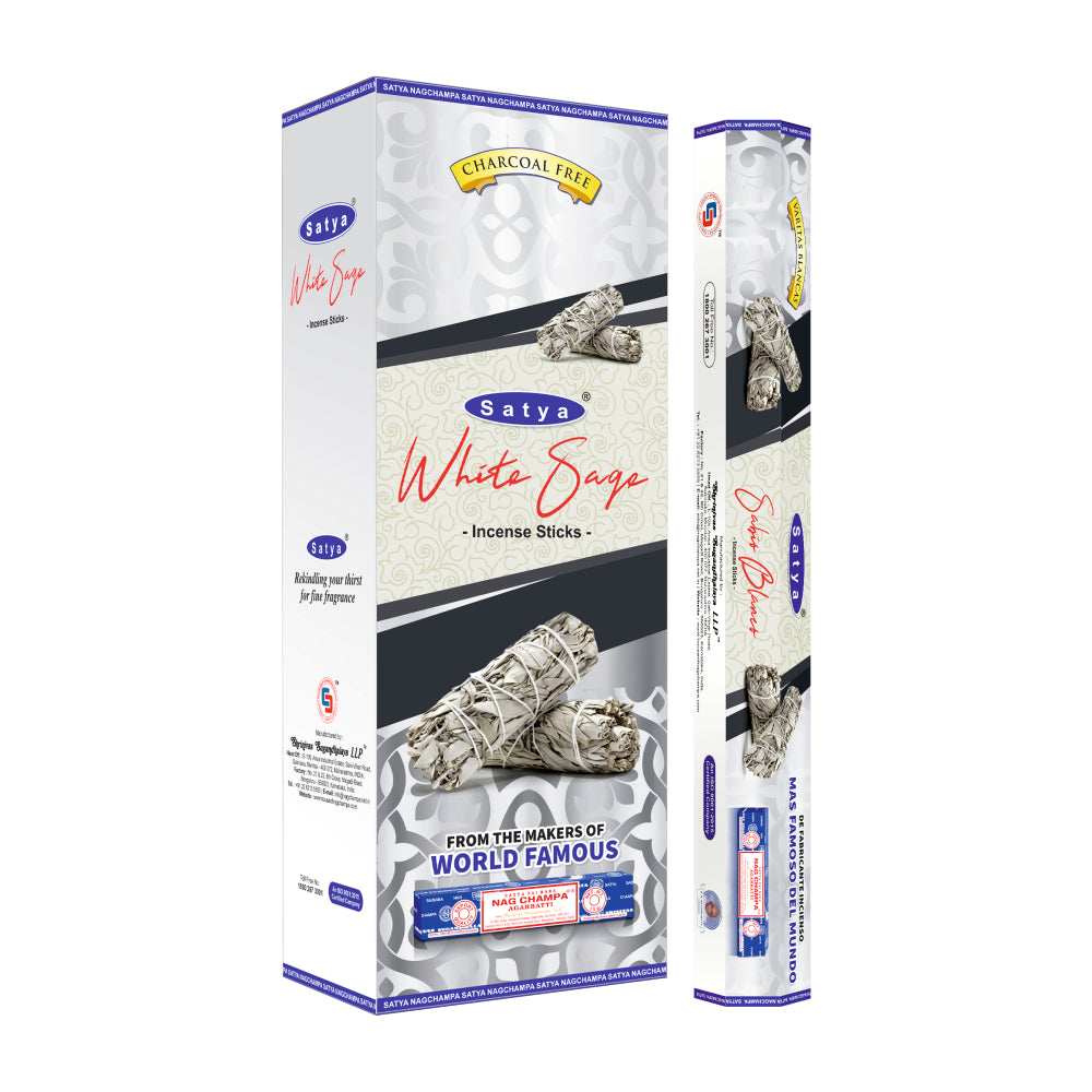 Satya Incense White Sage Hexa - 20 Sticks
