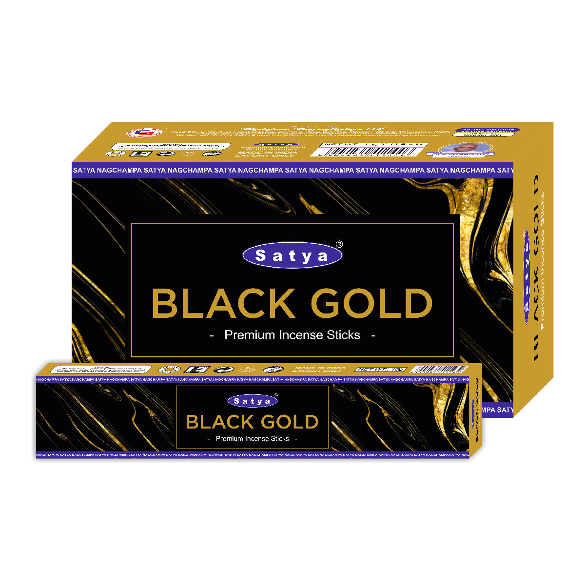 Satya Incense Premium Masala Black Gold 15g