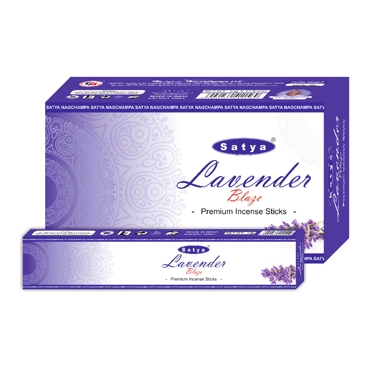 Satya Incense Premium Masala Lavender Blaze 15g