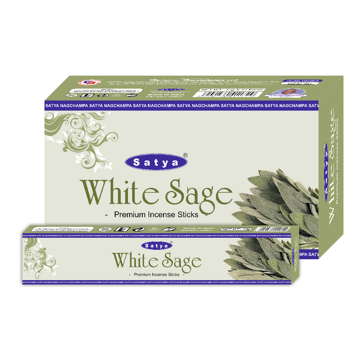 Satya Incense Premium Masala White Sage 15g