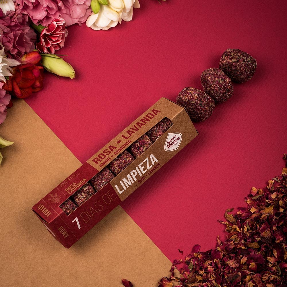 Sagrada Madre  7 Days Cleansing Tablets Rose-Lavender