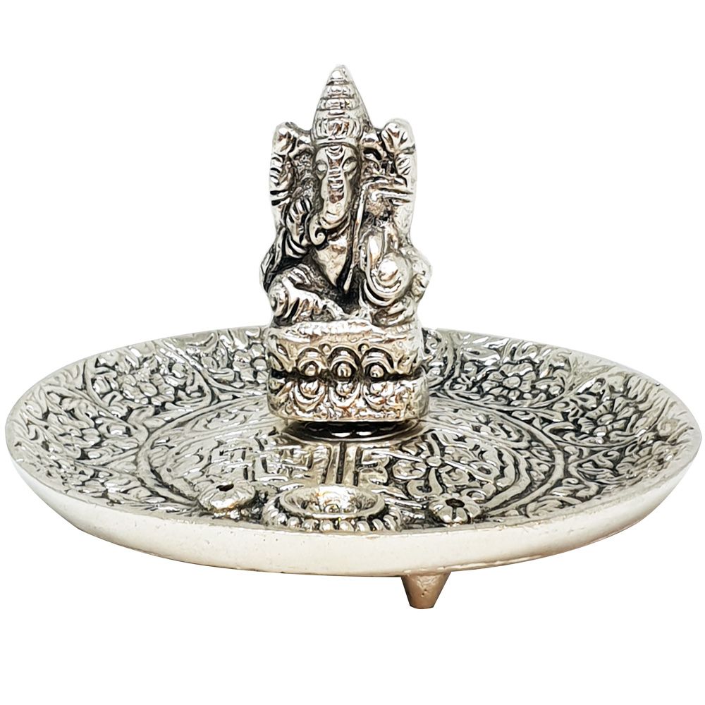 Ganesha Aluminium Incense Burner - 6cm