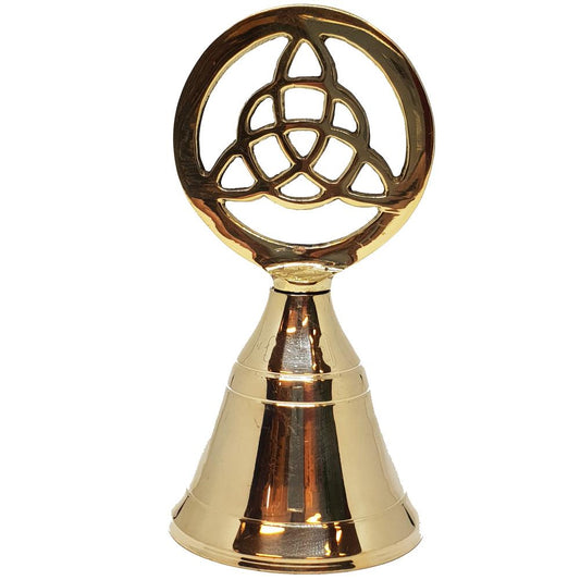 Triquetra Brass Altar Bell -  5.5cm x 11cm