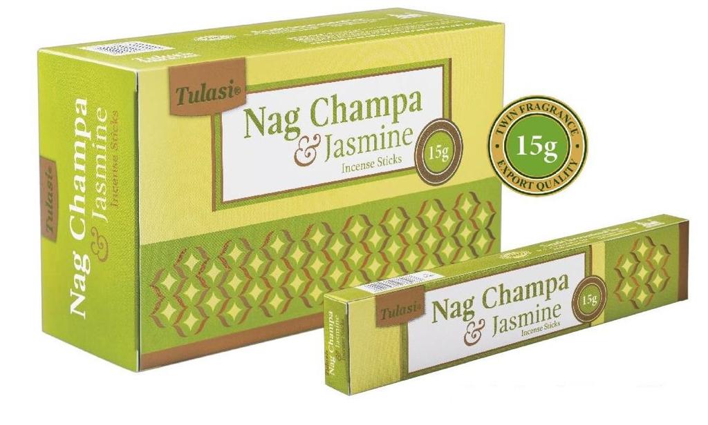 Nag Champa and Jasmine Incense 15 Sticks