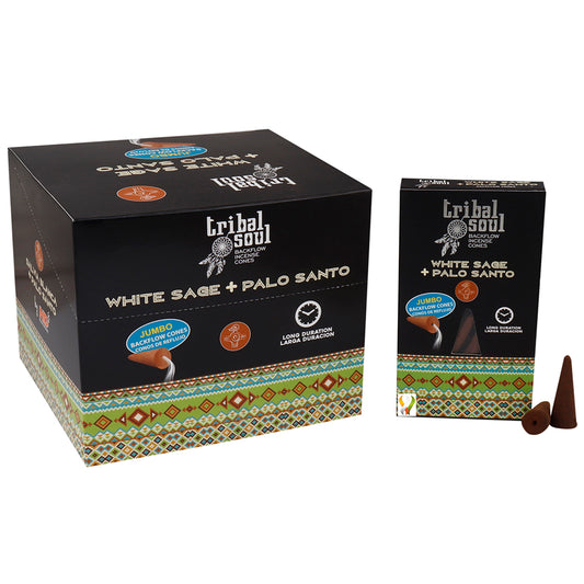 Tribal Soul Incense White Sage & Palo Santo Backflow Cones
