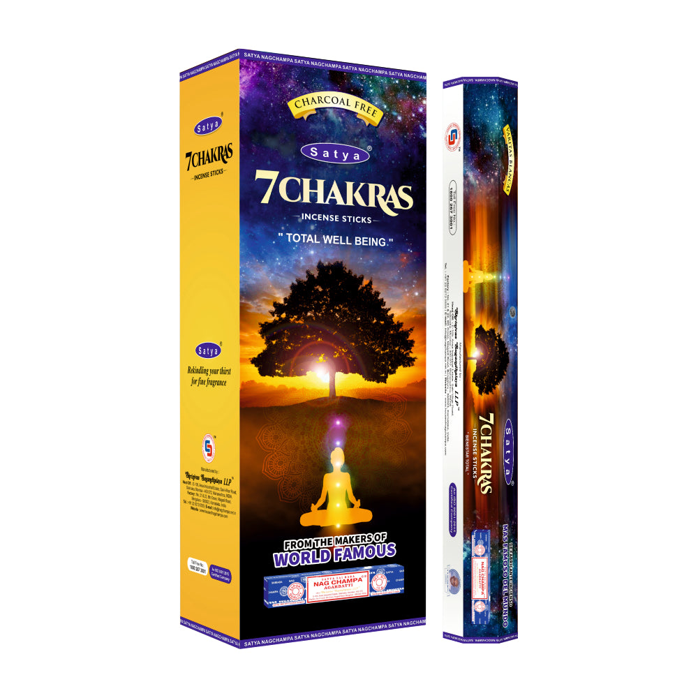 Satya Incense 7 Chakras Hexa - 20 Sticks