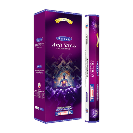 Satya Incense Anti Stress Hexa - 20 Sticks