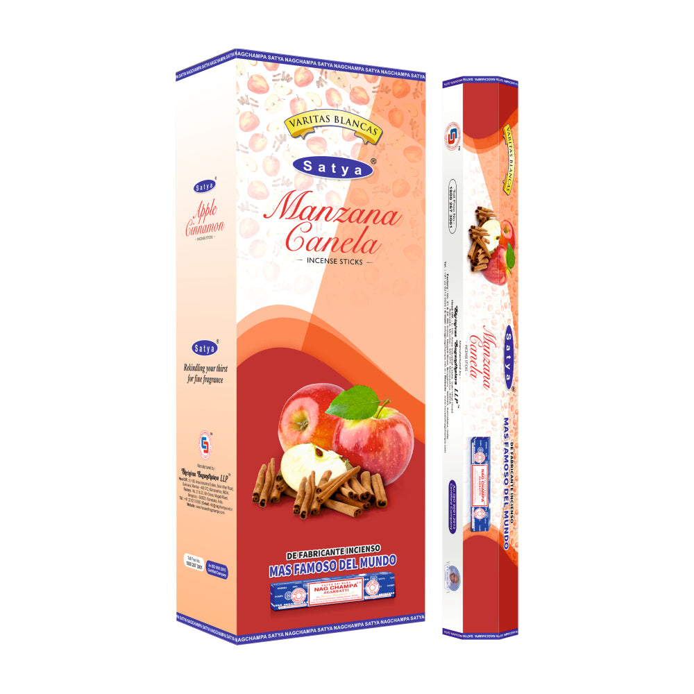 Satya Incense Apple Cinnamon Hexa - 20 Sticks