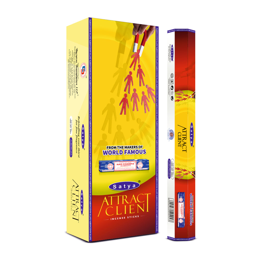 Satya Incense Attract Client  Hexa - 20 Sticks
