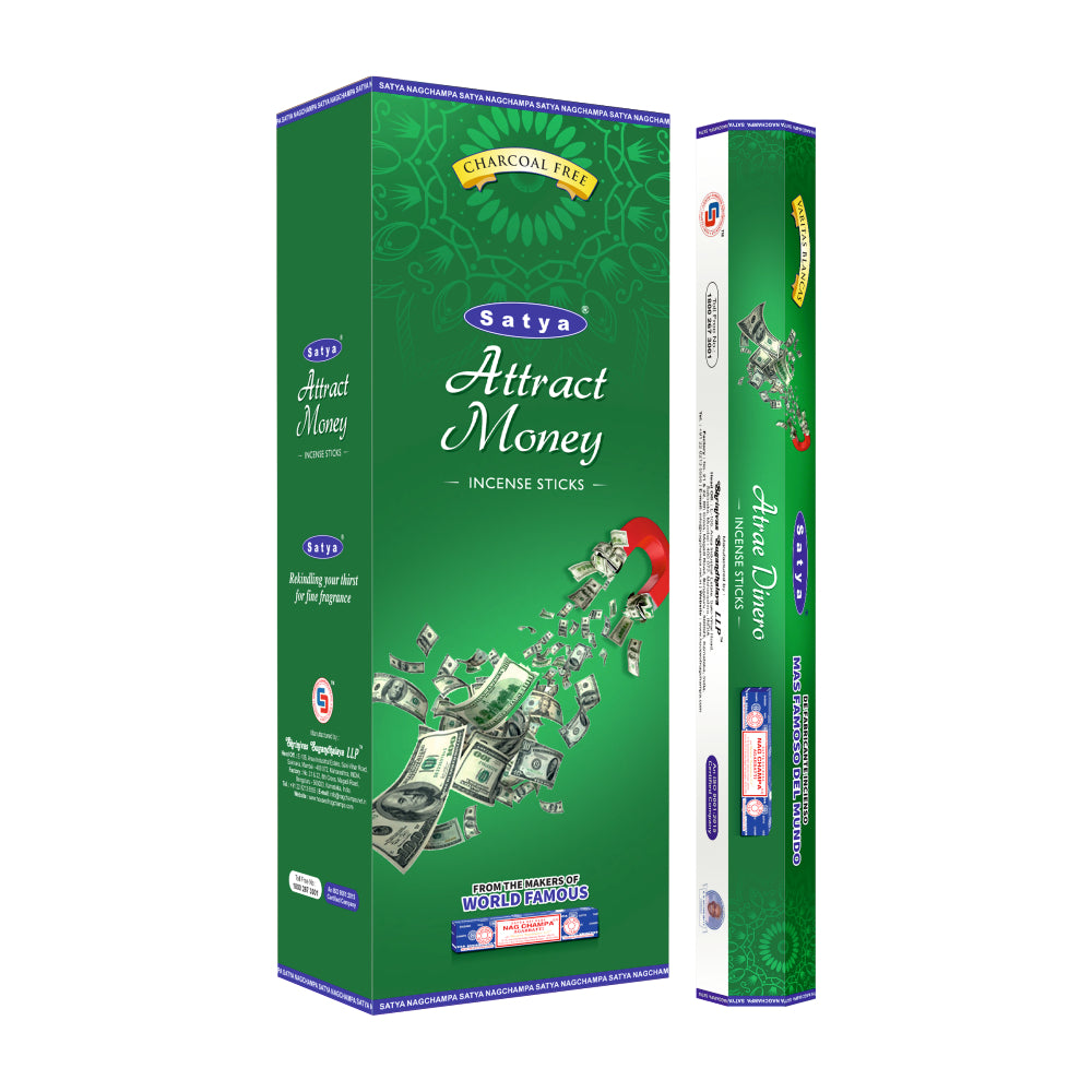 Satya Incense Attract Money Hexa - 20 Sticks