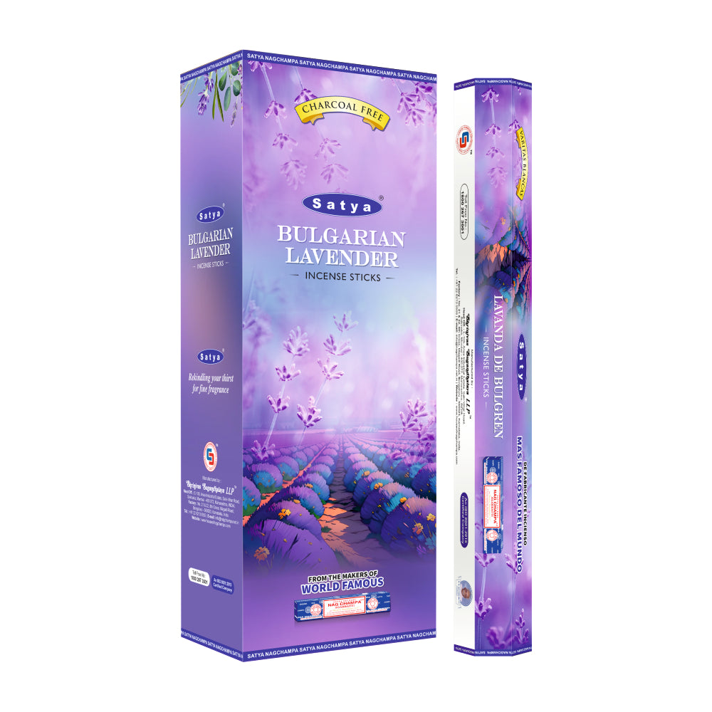 Satya Incense Bulgarian Lavender Hexa - 20 Sticks