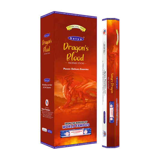 Satya Incense Dragon's Blood Hexa - 20 Sticks