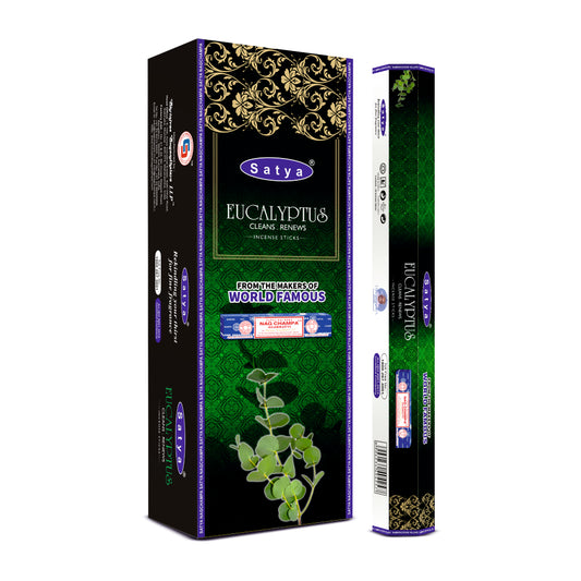 Satya Incense Eucalyptus  Hexa - 20 Sticks