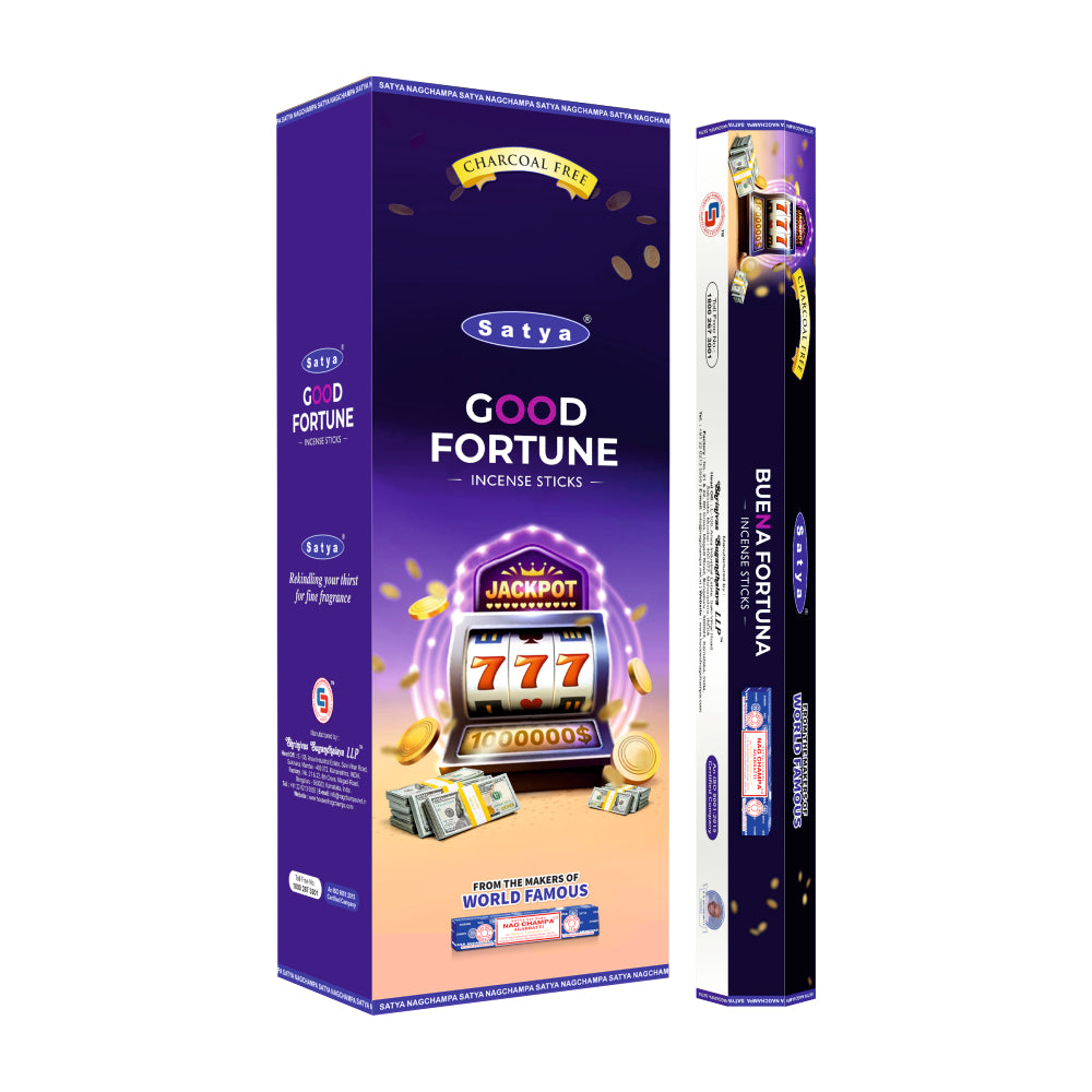 Satya Incense Good Fortune Hexa - 20 Sticks