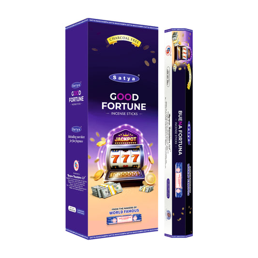 Satya Incense Good Fortune Hexa - 20 Sticks