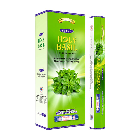 Satya Incense Holy Basil Hexa - 20 Sticks