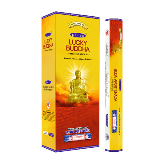 Satya Incense Lucky Buddha Hexa - 20 Sticks