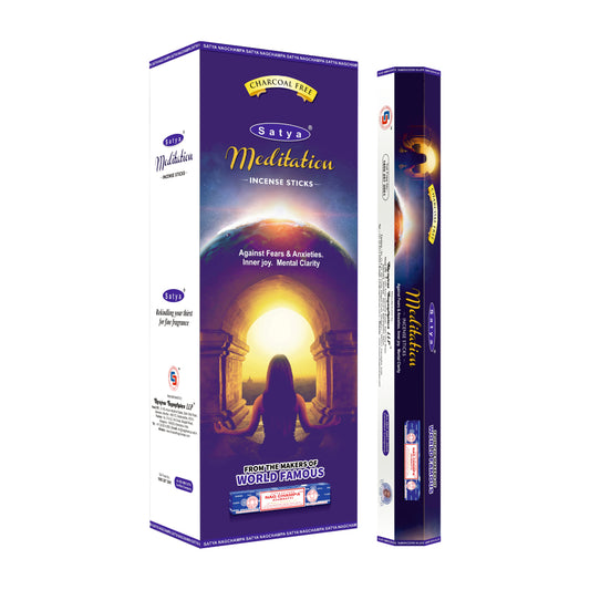 Satya Incense Meditation Hexa - 20 Sticks