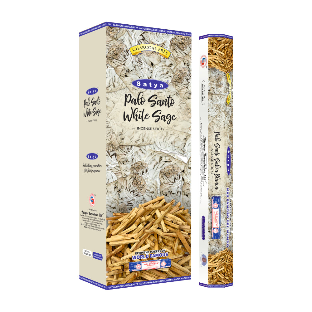 Satya Incense Palo Santo White Sage Hexa - 20 Sticks