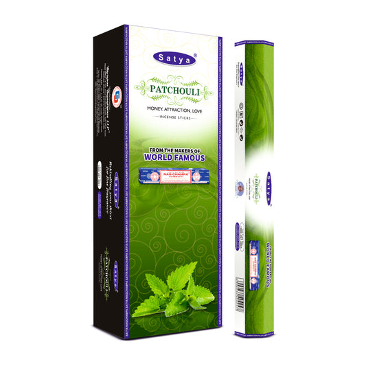 Satya Incense Patchouli Hexa - 20 Sticks