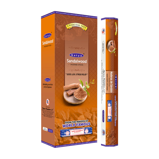 Satya Incense Sandalwood Hexa - 20 Sticks