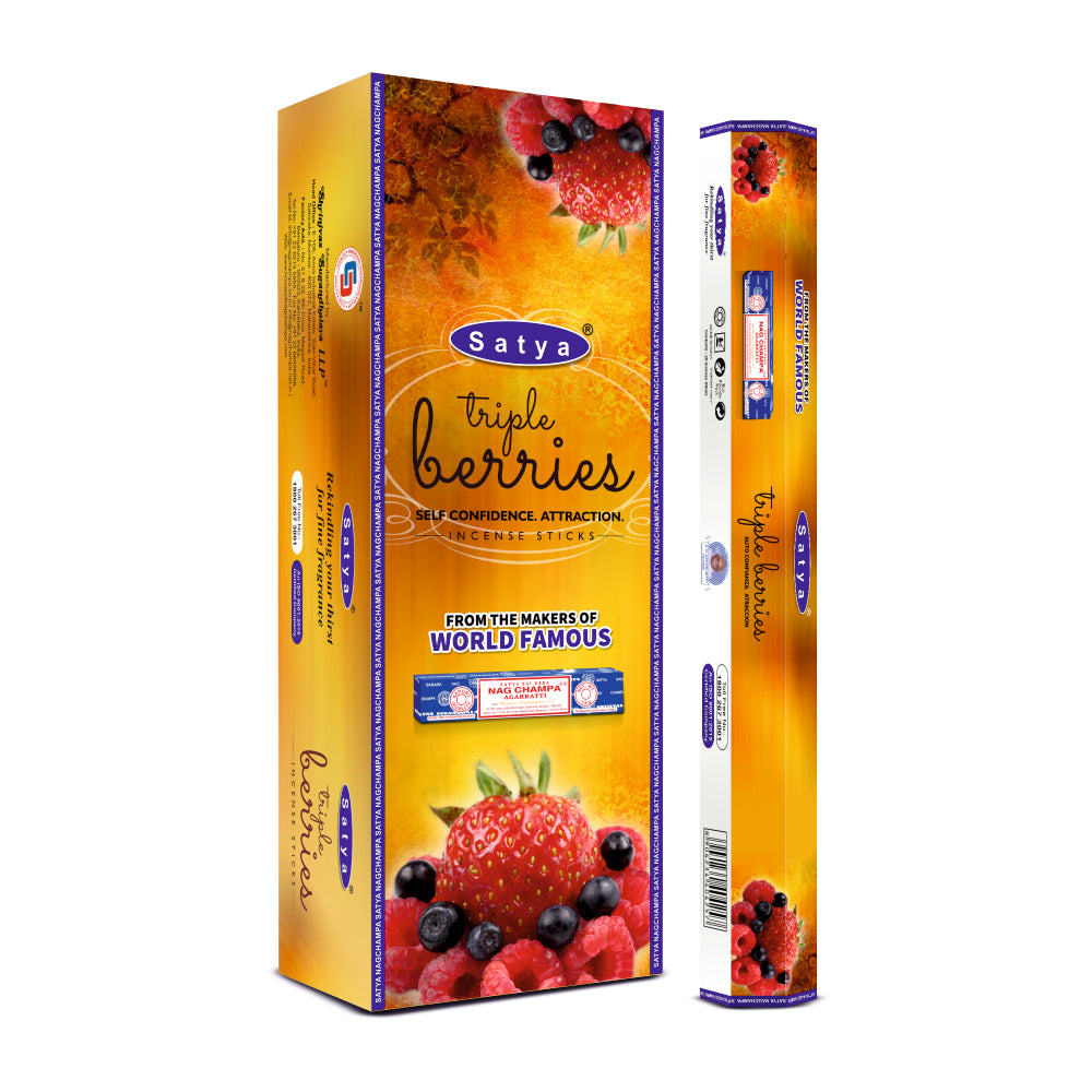 Satya Incense Tripple Berries Hexa - 20 Sticks
