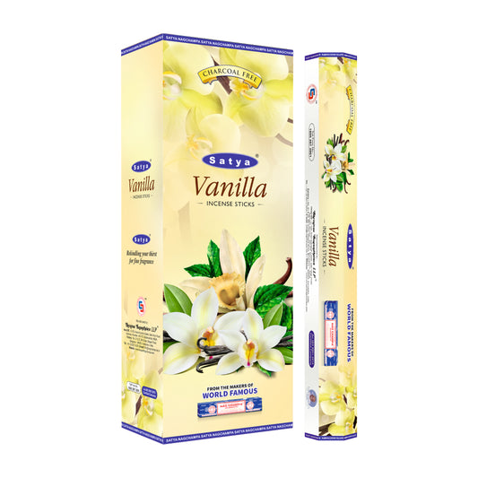 Satya Incense Vanilla Hexa - 20 Sticks