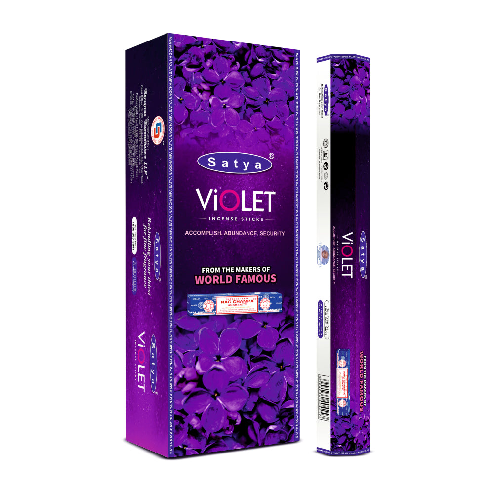 Satya Incense Violet Hexa - 20 Sticks