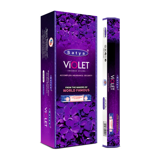 Satya Incense Violet Hexa - 20 Sticks