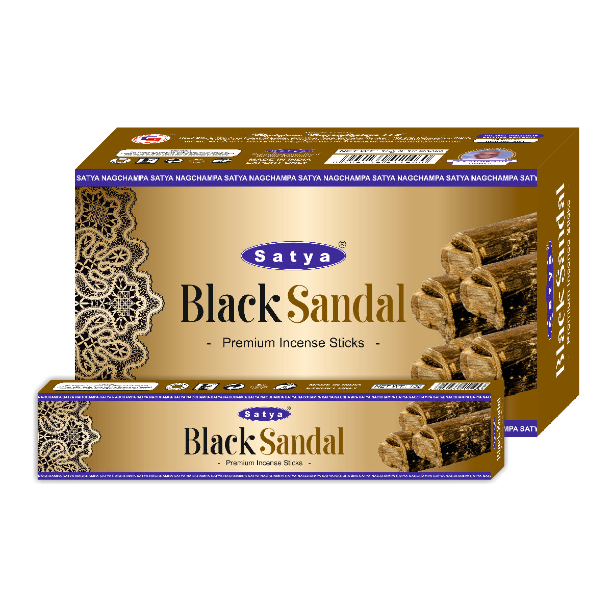 Satya Incense Premium Masala Black Sandal 15g