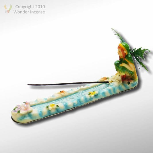 Sitting Fairy Ash Catcher- Green