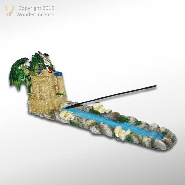 Dragon over Castle Ash Catcher - Green
