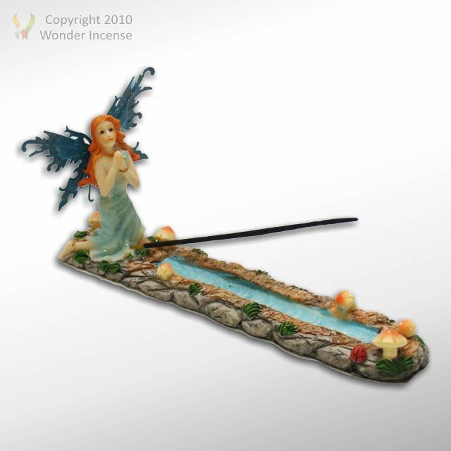 Praying Fairy Ash Catcher - Blue