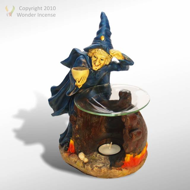Witch Oil Burner - Blue