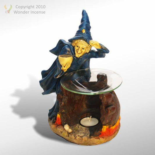 Witch Oil Burner - Blue