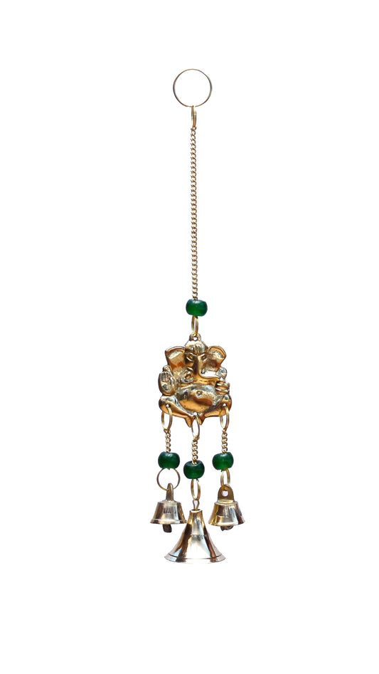 Hanging Ganesh Brass Bells